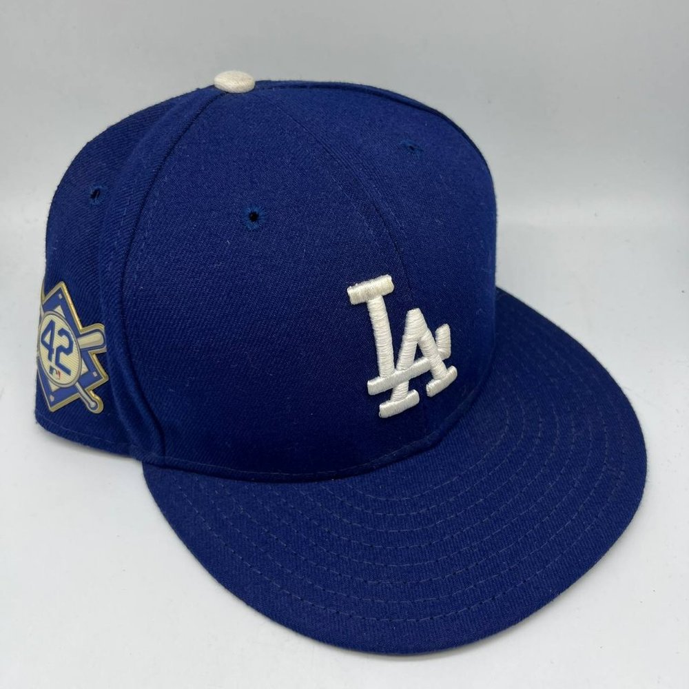 Los Angeles Dodgers Jackie Robinson Size 8 59Fifty New Era Hat Fitted Cap Men